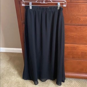 Black maxi skirt